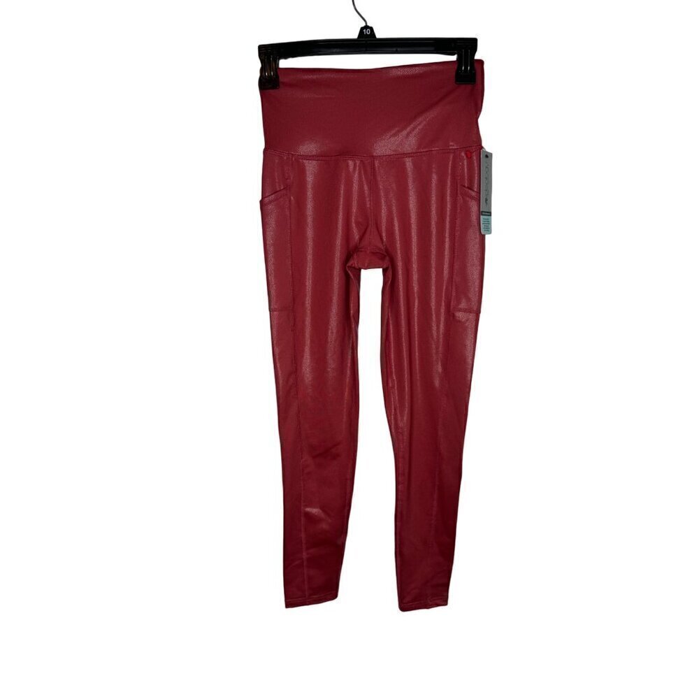 NWT Ideology Shiny Leggings Pink X-Small